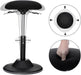 Höhenverstellbarer Bürohocker, ergonomischer Arbeitshocker, um 360° drehbarer Hocker, Sitzhöhe 50-70 cm, mit Anti-Rutsch-Bodenring 