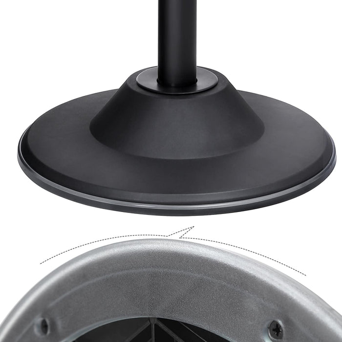 Höhenverstellbarer Bürohocker, ergonomischer Arbeitshocker, um 360° drehbarer Hocker, Sitzhöhe 50-70 cm, mit Anti-Rutsch-Bodenring 