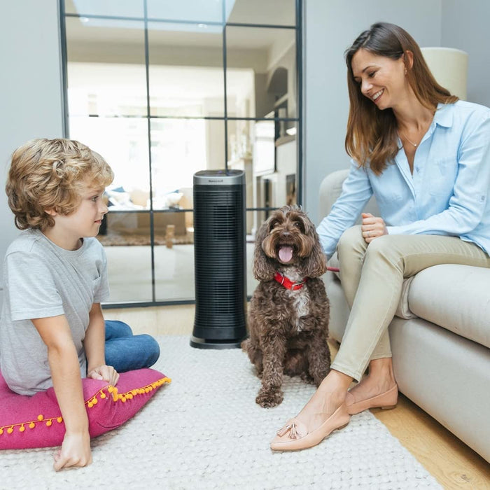 Honeywell Air Genius 5 Luftreiniger mit permanentem und auswaschbarem ifD-Filter (5 Reinigungsstufen; erfasst bis zu 99,9 % mikroskopischen Partikel)
