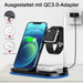Kabelloses Ladegerät, 4 in 1 Wireless Charger für Apple Watch Series, AirPods 2/3/Pro und Apple Pencil, Induktive Ladestation 