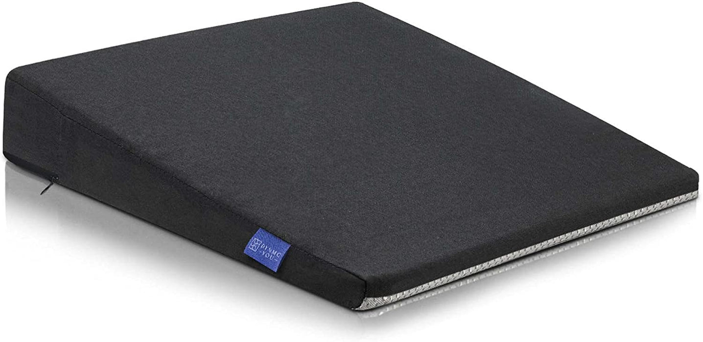 Keilkissen für Bürostuhl - Ergonomisches Sitzkissen Stuhl - Fest, Formstabil - Modernes Schaumstoff Sitzpolster, Sitzerhöhung, Sitzkeilkissen Büro