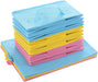 Kinderregal kleines Bücherregal Spielzeugregal Weißes Aufbewahrungsregal mit bunten Aufbewahrungsboxen Kindermöbel 63 x 74 x 26,5 cm 