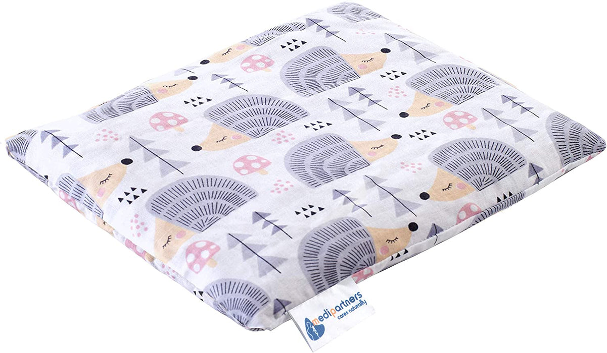 Kirschkernkissen Körnerkissen groß Wärmekissen 500g Rechteck 20x25cm Öko Natur 100% Baumwolle Medi Partners Wärme + Kältetherapie Massagetherapie (Igel)