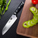Kochmesser Küchenmesser, SHAN ZU Chefmesser Santoku Deutscher Carbon Edelstahl Scharfe Messerklinge 18cm Ergonomischer Griff Geschenkbox