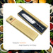 Kochmesser Küchenmesser, SHAN ZU Chefmesser Santoku Deutscher Carbon Edelstahl Scharfe Messerklinge 18cm Ergonomischer Griff Geschenkbox