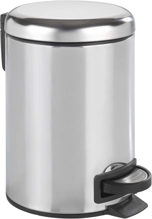 Kosmetik Treteimer Leman Edelstahl Glänzend 3 l - Kosmetikeimer mit Tretmechanismus Fassungsvermögen: 3 l, Edelstahl rostfrei, Glänzend