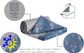 Krabbeldecke 100% Baumwolle 75x100cm doppelseitig multifunktional Minky Kuscheldecke für Kinderwagen weich flauschig (Traumfänger mit grauen Minky)