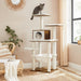 Kratzbaum, Katzenbaum, Katzenmöbel, modern, vintagebraun