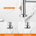 Küchenarmatur mit Niederdruck, Frühlingsküchenhahn mit herunterziehendem Sprühkopf, 2 Sprühmodi, High Arc Single Lever Sink Mixer Tap (Chrom)