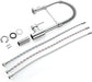 Küchenarmatur mit Niederdruck, Frühlingsküchenhahn mit herunterziehendem Sprühkopf, 2 Sprühmodi, High Arc Single Lever Sink Mixer Tap (Chrom)