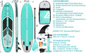 Stand Up Paddle Board - Leader Accessories All-Round SUP Board aufblasbar SUP Brett 
