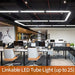 Led Feuchtraumleuchte 60CM 18W Led Röhre Reihenschaltung Werkstattlampe IP66 Wasserfest Leuchte für Garage Keller Werkstatt Feuchtraum