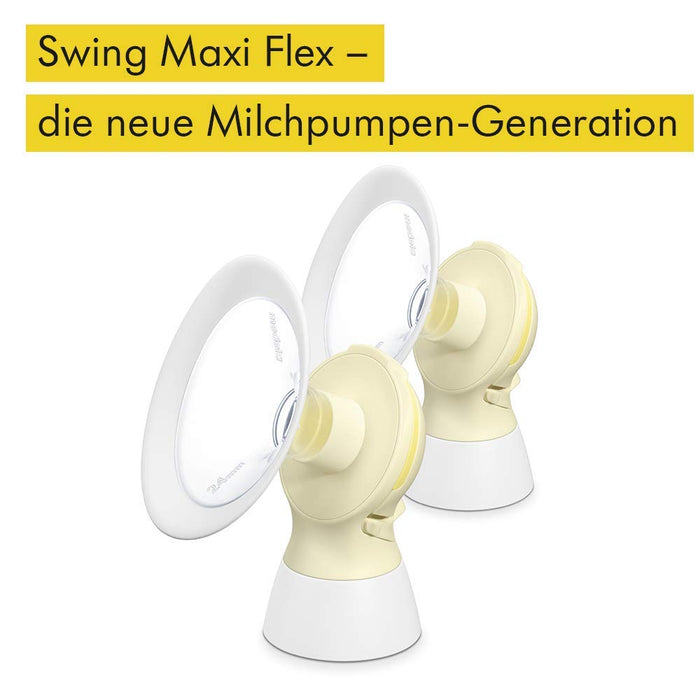 Medela Swing Maxi Flex elektrische Doppel-Milchpumpe – Mehr Milch in kürzerer Zeit – Mit PersonalFit Flex Brusthaube 