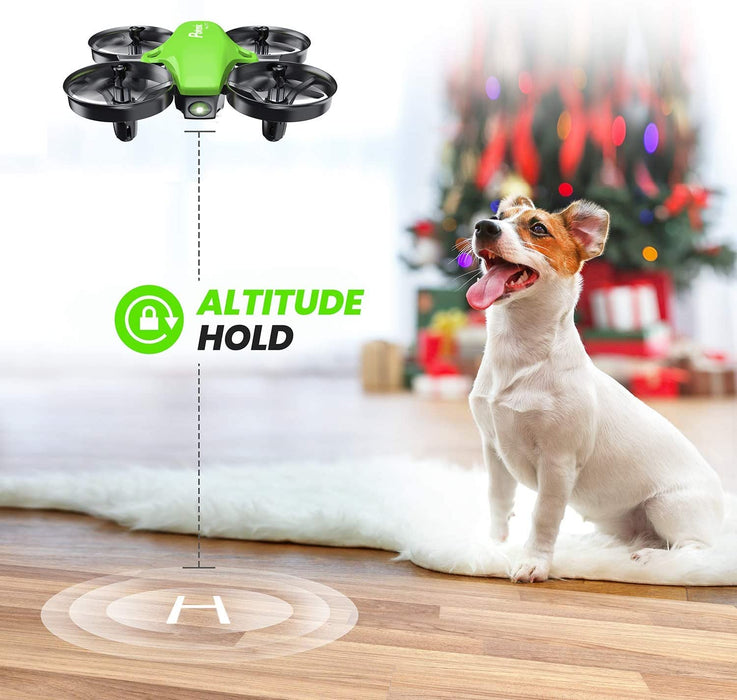Mini Drohne für Kinder und Anfänger mit 3 Akkus, RC Quadrocopter, Mini Drone mit Höhenhaltemodus, Start  Landung mit einem Knopfdruck, Kopflos Modus
