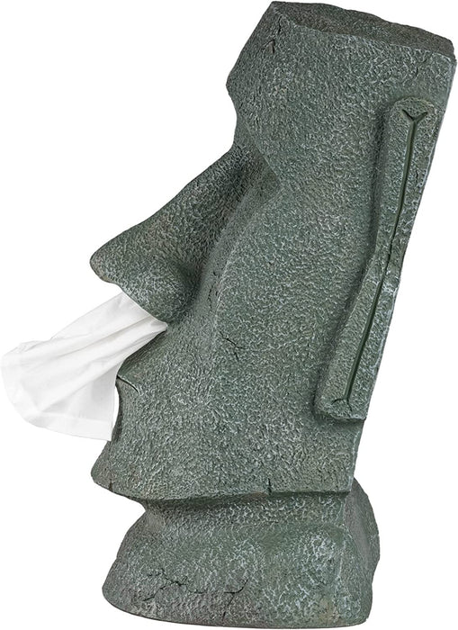 Moai Taschentuchbox Taschentuchspender Kosmetiktücherbox - Für Küche Badezimmer Schlafzimmer - Rechteckig - 18x19x31.5 cm