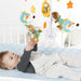 Musik–Mobile Forest – Spieluhr–Mobile mit Bewohnern des Waldes – Melodie "Weißt du wieviel Sternlein stehen" – Zum Befestigen am Bett für Babys 