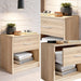 Nachttisch in Eiche Sonoma Optik - Schlichter Nachtschrank mit einer Schublade passend zu jedem Bett & Schlafzimmer - 39 x 41 x 28 cm
