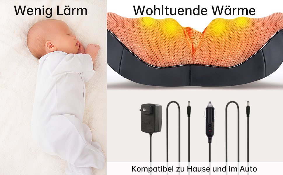 Nackenmassagegerät mit Heizfunktion - Schulter Nacken Massagegerät, Muskelschmerzen Rücken, Schultern Nacken reduzieren - Nacken Massagegerät