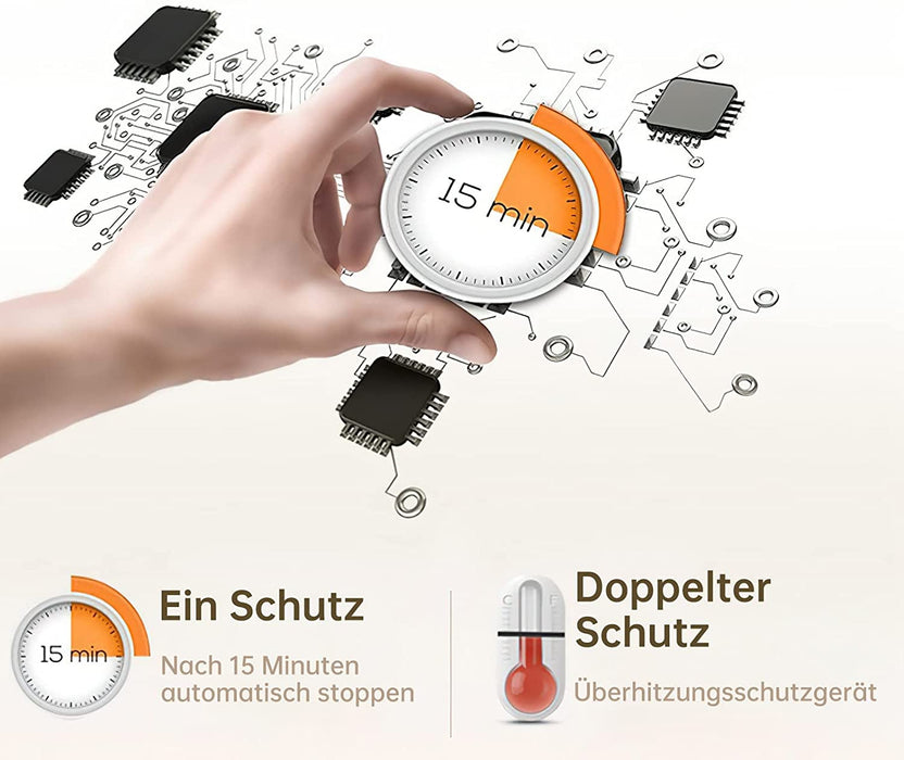Nackenmassagegerät mit Heizfunktion - Schulter Nacken Massagegerät, Muskelschmerzen Rücken, Schultern Nacken reduzieren - Nacken Massagegerät