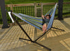 Doppel Baumwolle Hängematte mit Hängemattengestell 250 cm, Oasis