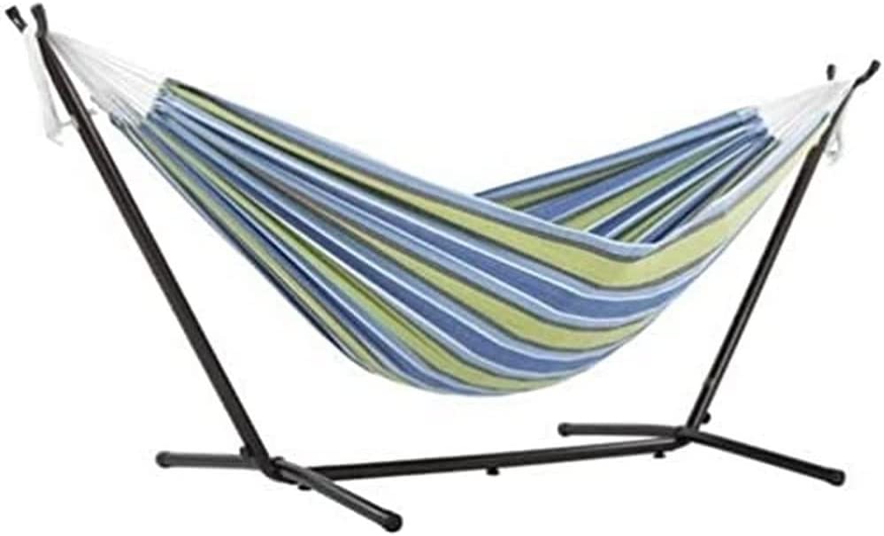 Doppel Baumwolle Hängematte mit Hängemattengestell 250 cm, Oasis