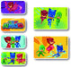 PJ MASKS Pflasters / x22 Streifen / 4 Größen / Latexfrei / Hypoallergen / Waschfest / Atmungsaktiv /