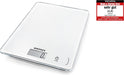 Page Compact 300 weiß, digitale Küchenwaage bis zu 5 kg Tragkraft, Küchenwaage mit leicht ablesbarer LCD-Anzeige, Digitalwaage mit Zuwiegefunktion