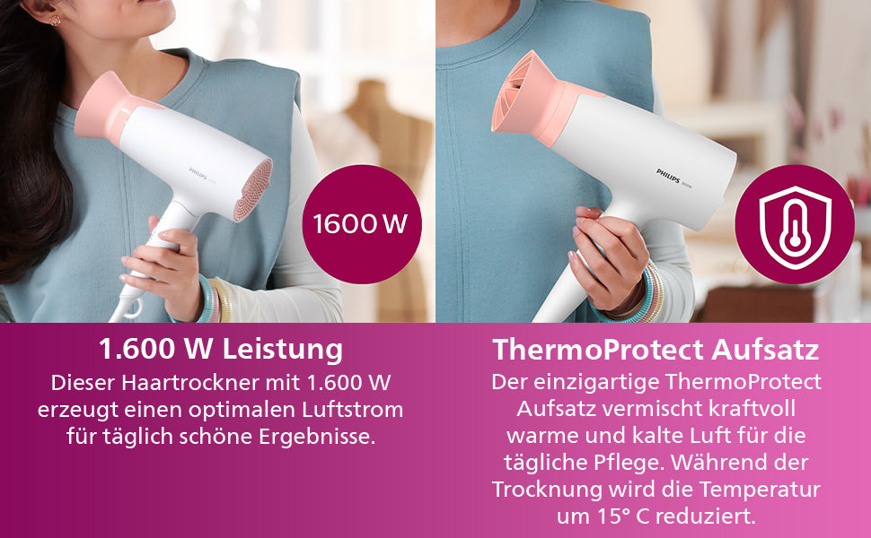 Philips Series 3000 Haartrockner mit ThermoProtect 