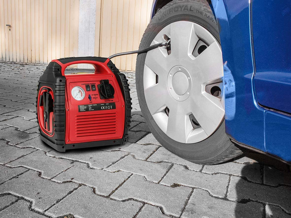 Power Pack 5in1 Mobile Starthilfe, Spannungswandler, Kompressor