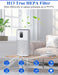 Proscenic Luftreiniger Air Purifier App Steuerung, 99,97% Filterleistung, Hepa 13 Filter, CADR 460m³/h bis zu 90m² große Wohnung, Allergiker 
