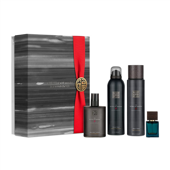 RITUALS Geschenkset für Herren von The Ritual of Samurai, Größe L – Mit Bambus, Japanischer Minze und Sandelholz – Erfrischt und Belebt