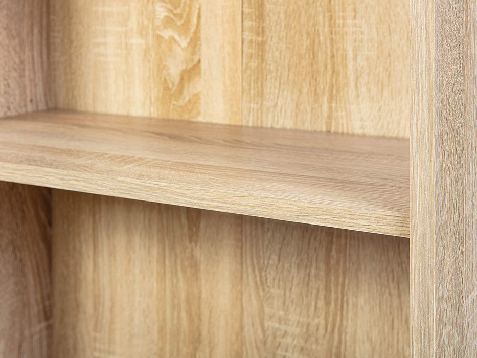 Regal Bücherregal mit 3 Fächern Standregal Holzregal in Sonoma-Eiche Nachbildung, Natur, 60 x 30 x 110 cm