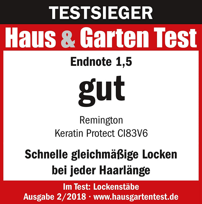 Remington Lockenstab [kegelförmig 19-28mm] Keratin Protect (hochwertige Keramikbeschichtung mit Keratin & Mandelöl) -Digitales-Display bis 210°C)