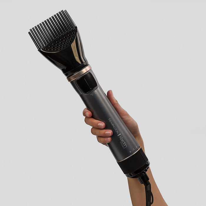Remington Warmluftbürste rotierend [automatisch] Keratin Protect (inkl.3 Aufsätze 2 Rundbürsten+Haaransatz-Booster für mehr Volumen) + Haarklammern)
