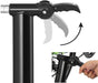 Rollentrainer, magnetischer Fahrrad-Widerstandstrainer mit geräuschreduzierendem Rad, klappbar, zur einfachen Aufbewahrung, schwarz