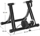Rollentrainer, magnetischer Fahrrad-Widerstandstrainer mit geräuschreduzierendem Rad, klappbar, zur einfachen Aufbewahrung, schwarz