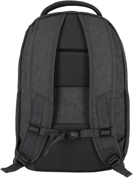Rucksack Handgepäck mit Laptop Fach 15,6 Zoll, Gepäck Serie BASICS Daypack Melange: Modischer Rucksack in Melange Optik, 45 cm, 22 Liter, anthrazit (grau)