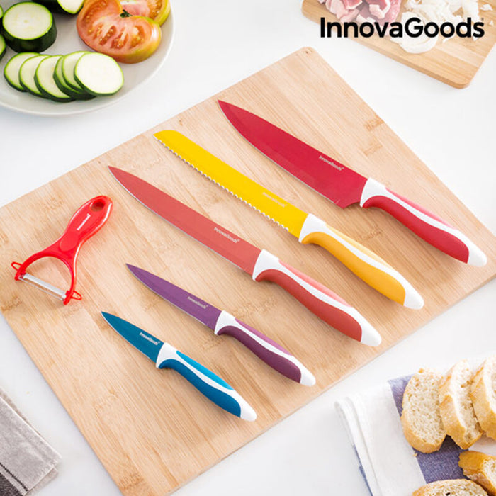 Messerset InnovaGoods Edelstahl (38 x 24 x 3 cm) (Restauriert A+)