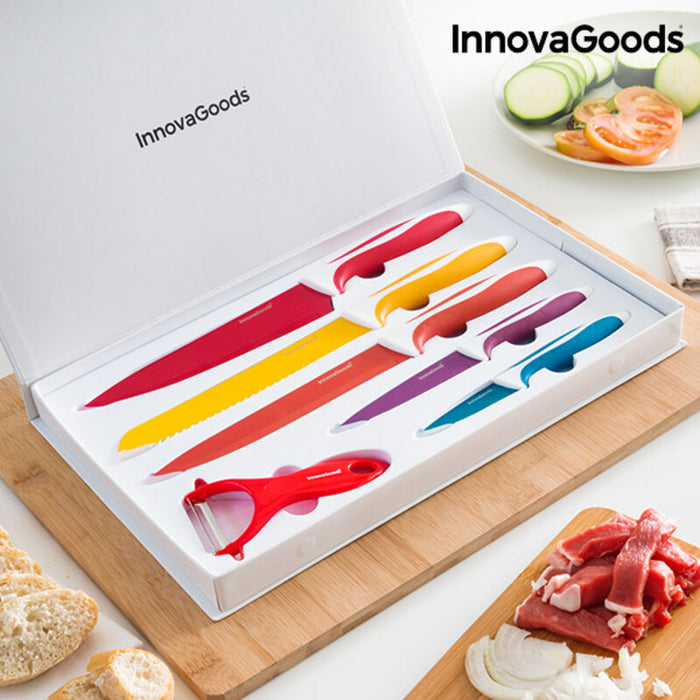 Messerset InnovaGoods Edelstahl (38 x 24 x 3 cm) (Restauriert A+)