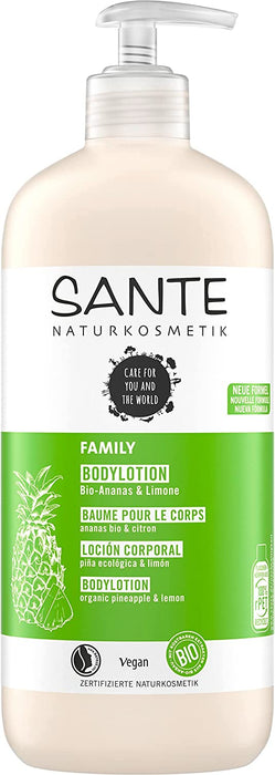 Naturkosmetik Feuchtigkeitsspendende Körperpflege gegen trockene Haut, Körpercreme für geschmeidige Haut, Mit Bio-Ananas und Limone in Vorteilsgröße
