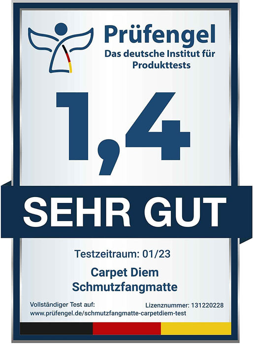 Schmutzfangmatte Fußmatte mit äußerst starker Schmutz und Feuchtigkeitsaufnahme - Sauberlaufmatte in dunkel grau - anthrazit - schwarz 40 x 60 cm