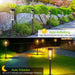 Solarlampen für Außen Garten, 4 Stück Solarleuchten Garten mit Warmweiß Wolfram Licht, IP65 Wasserdicht Solar Gartenleuchten Gartendeko Rasen Gehweg