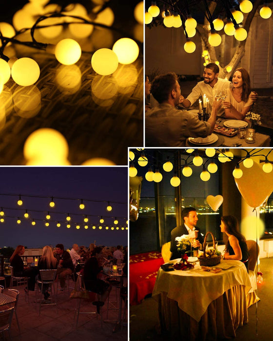 Solar lichterkette Aussen, 11M 60 LED Solar Lichterkette Außen/Innen LED Solarlichterkette mit 8 Modi IP65 Wasserdicht, für Garten Balkon Room Tor Hof