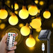 Solar lichterkette Aussen, 11M 60 LED Solar Lichterkette Außen/Innen LED Solarlichterkette mit 8 Modi IP65 Wasserdicht, für Garten Balkon Room Tor Hof