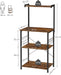 Standregal mit 3 Ablagen, Küchenschrank Organizer, küchenregal stehend, Industrie-Design, für Mikrowelle, Kochutensilien, Gewürze, Töpfe und Pfannen