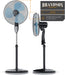 Standventilator mit Fernbedienung Standlüfter - Ventilator höhenverstellbarer Standfuß - Neigungswinkel verstellbar - 50W 