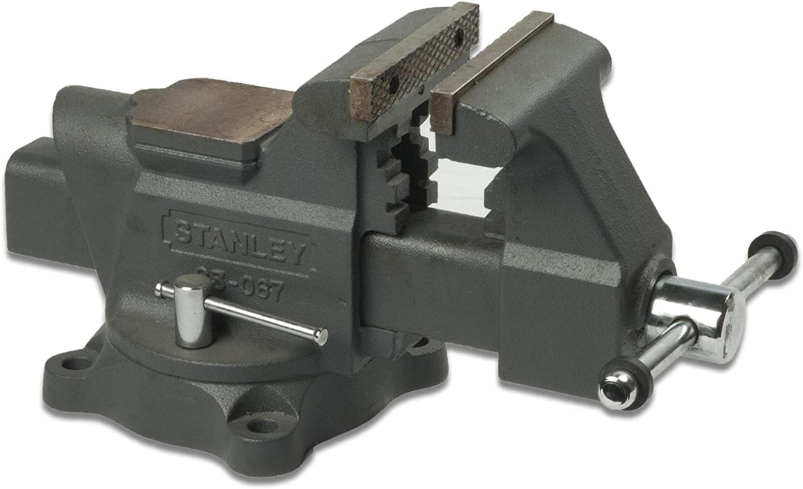 Stanley Schraubstock (schwere Ausführung, 85 mm Ausladung, 100 mm Spannweite, 1400 kg Spannkraft)