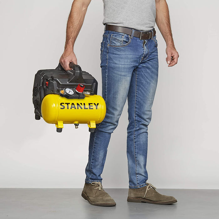 Stanley Silent Air Kompressor 750 W, 230 V, Giallo
