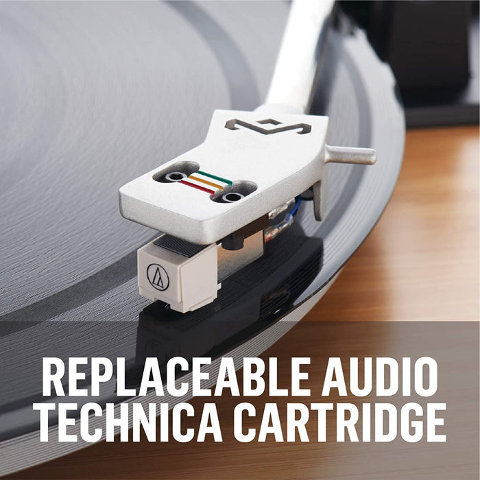 Stir It Up Plattenspieler, Vinyl-Plattenspieler, Record Player, Turntable, Stereo-Vorverstärker, USB-Anschluss, Schallplatte zu PC, 33 + 45 RPM