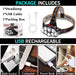 Stirnlampe LED Wiederaufladbar USB, 8 LED Kopflampe 4 Modi, Wasserdicht, Perfekt für Arbeit, Outdoor, Camping, Wandern, Angeln 